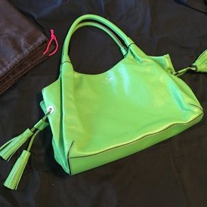 Lime Green Kate Spade Purse w tassels